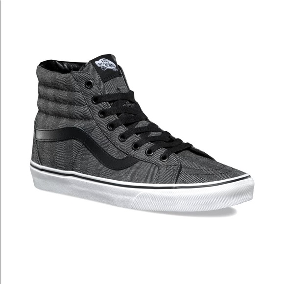 Vans Rare Herringbone Oversized SK8 Hi Top NIB - Picture 11 of 12